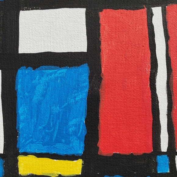 Primary Movement- Acrylic on Canvas Board - Picture 4 of 4